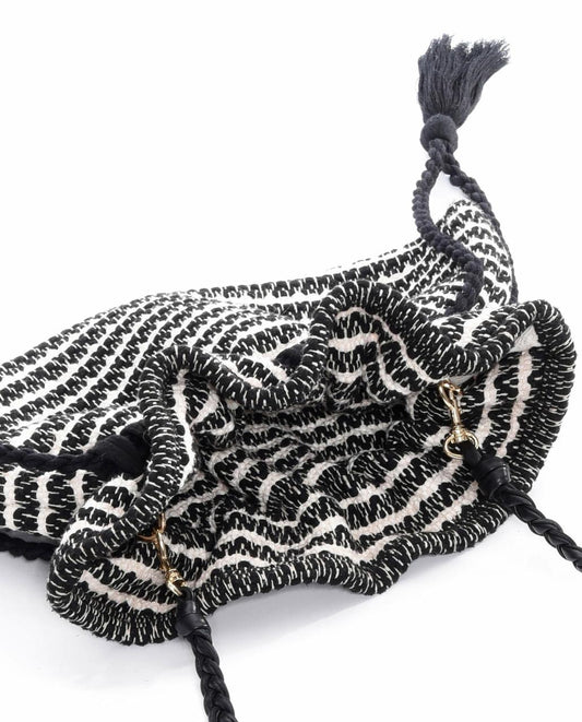 The Great. Accessories | The Cinched Bag. Black And Cream - Women