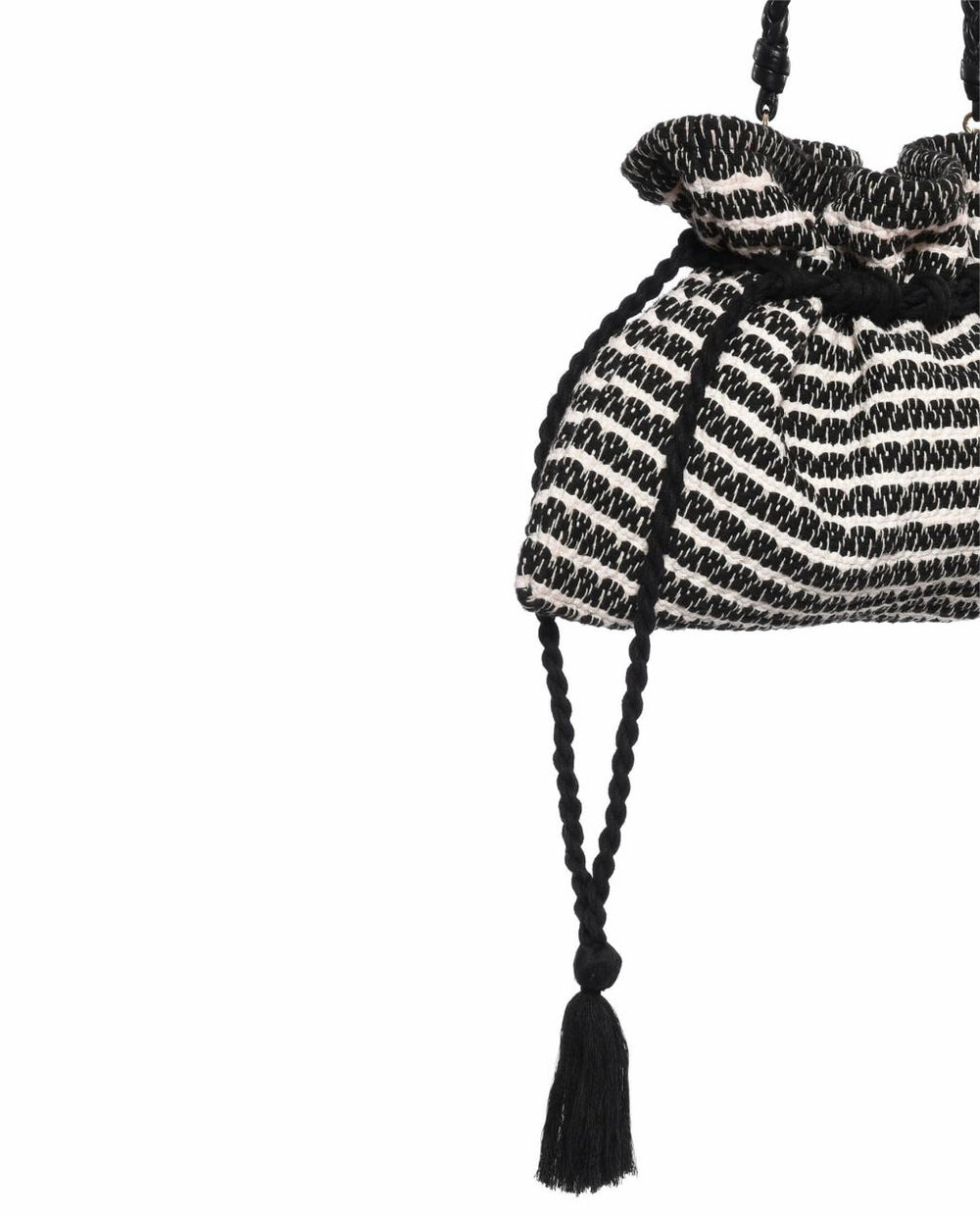 The Great. Accessories | The Cinched Bag. Black And Cream - Women