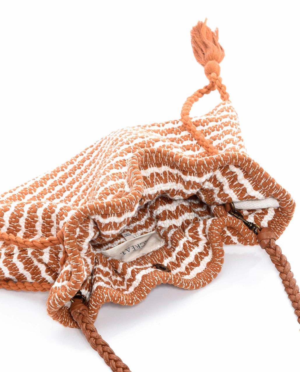 The Great. Accessories | The Cinched Bag. Carmel And Cream - Women