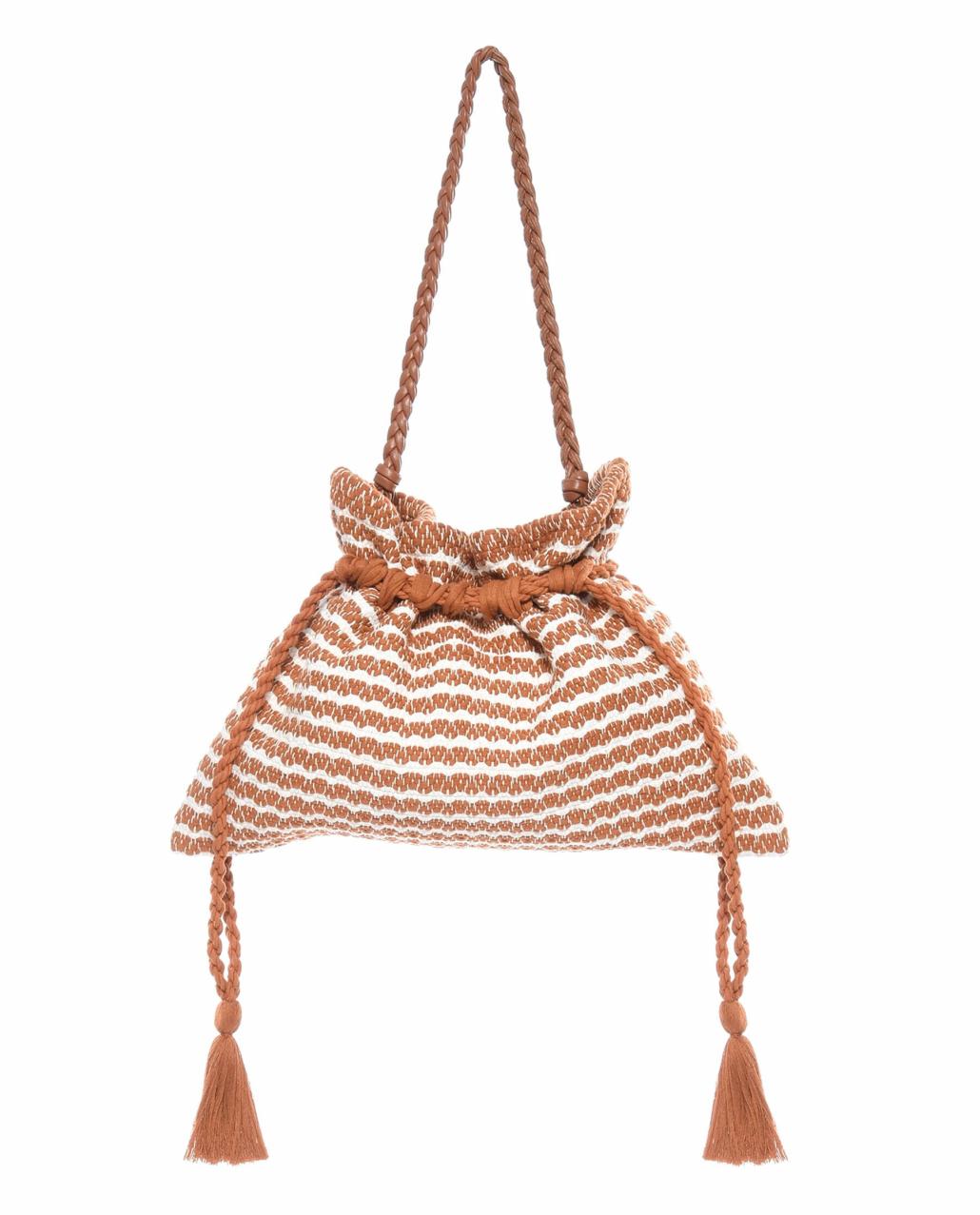 The Great. Accessories | The Cinched Bag. Carmel And Cream - Women