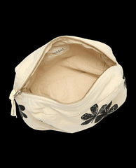 The Great. Accessories | The Hand Stamped Pouch. Natural With Black Daisy - Women