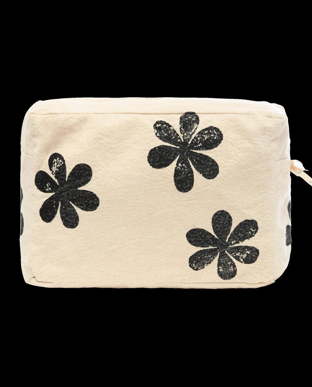 The Great. Accessories | The Hand Stamped Pouch. Natural With Black Daisy - Women