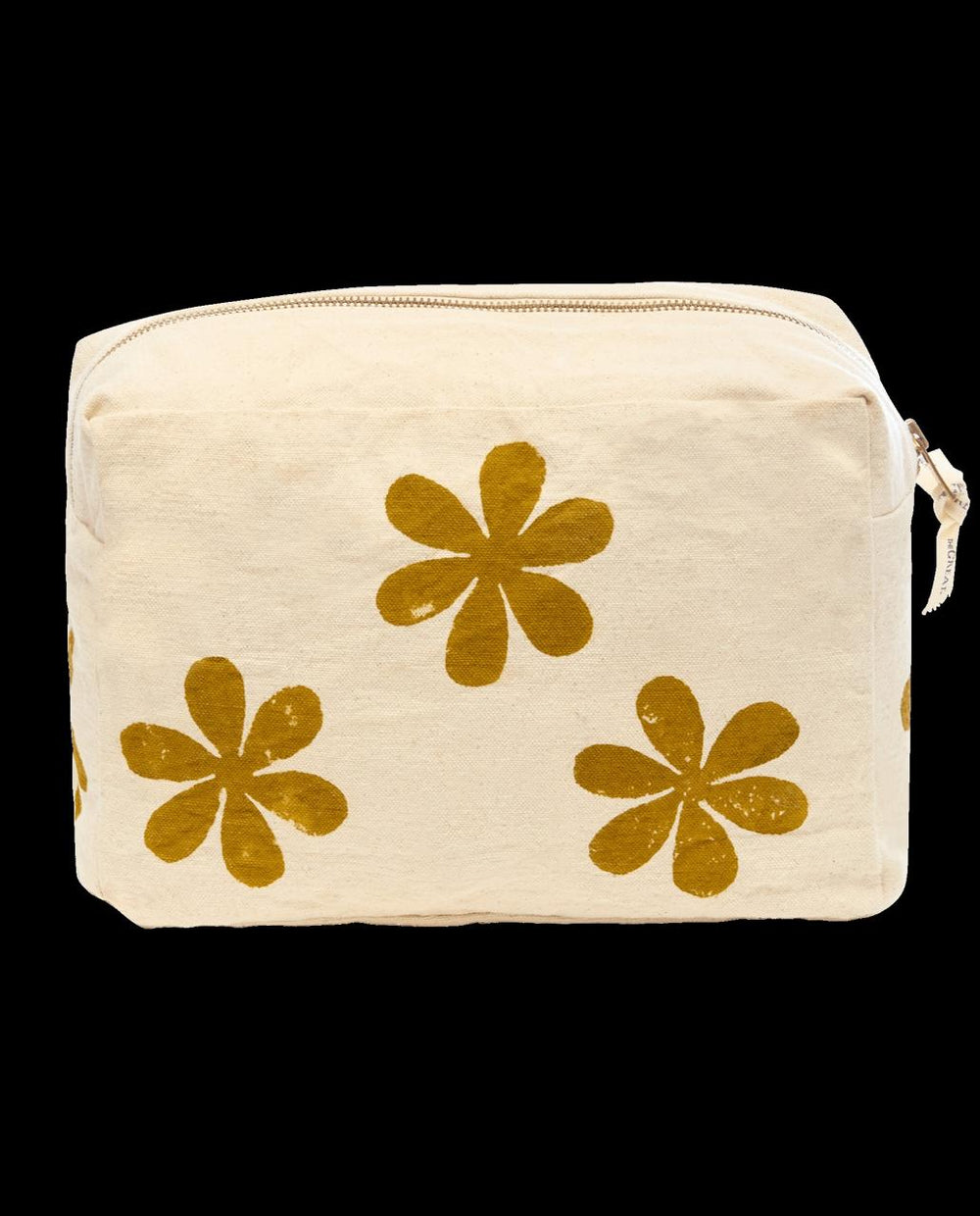 The Great. Accessories | The Hand Stamped Pouch. Natural With Camel Daisy - Women