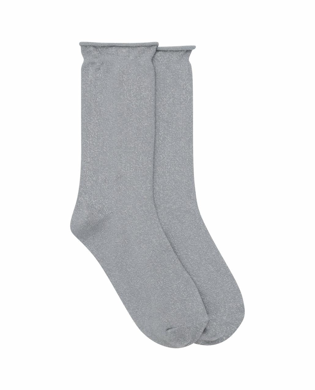 The Great. Accessories | The Lurex Sock. Silver - Women
