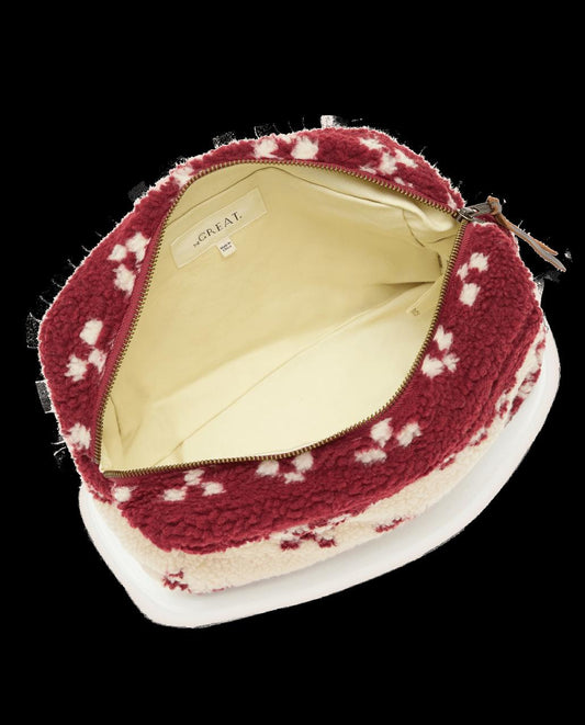 The Great. Accessories | The Sherpa Pouch. Bordeaux Geo - Women