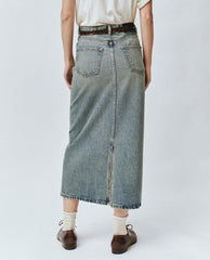 The Great. Denim | The Column Skirt. Monterey Wash - Women