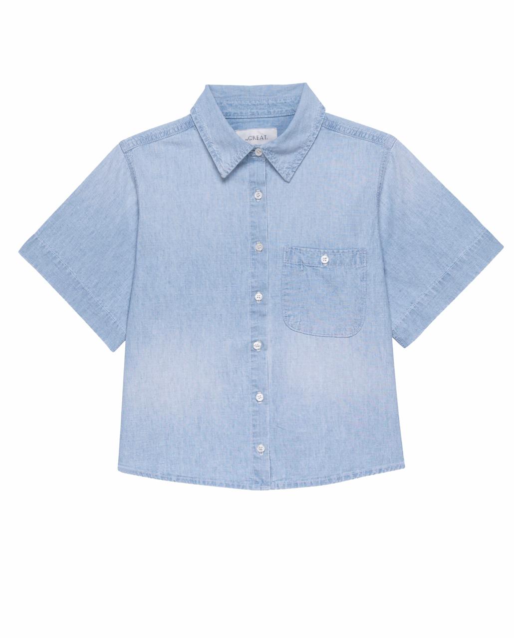 The Great. Denim | The County Top. Riverbed Wash - Women