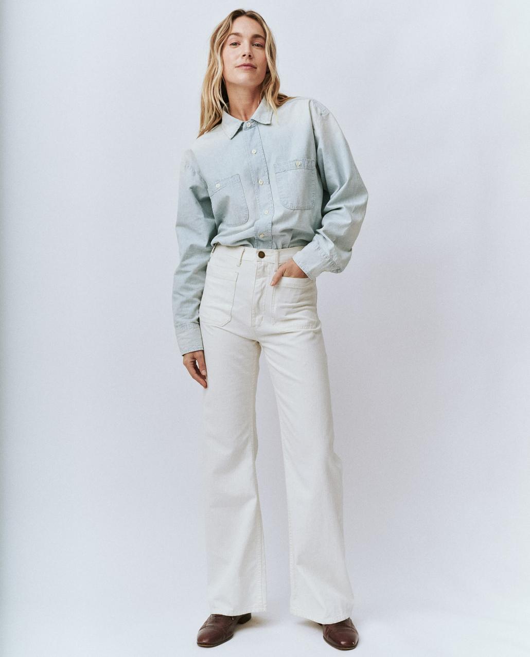 The Great. Denim | The Dock Jean. Natural Hemp - Women