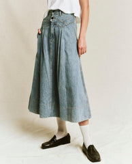 The Great. Denim | The Field Skirt. Misty Wash - Women
