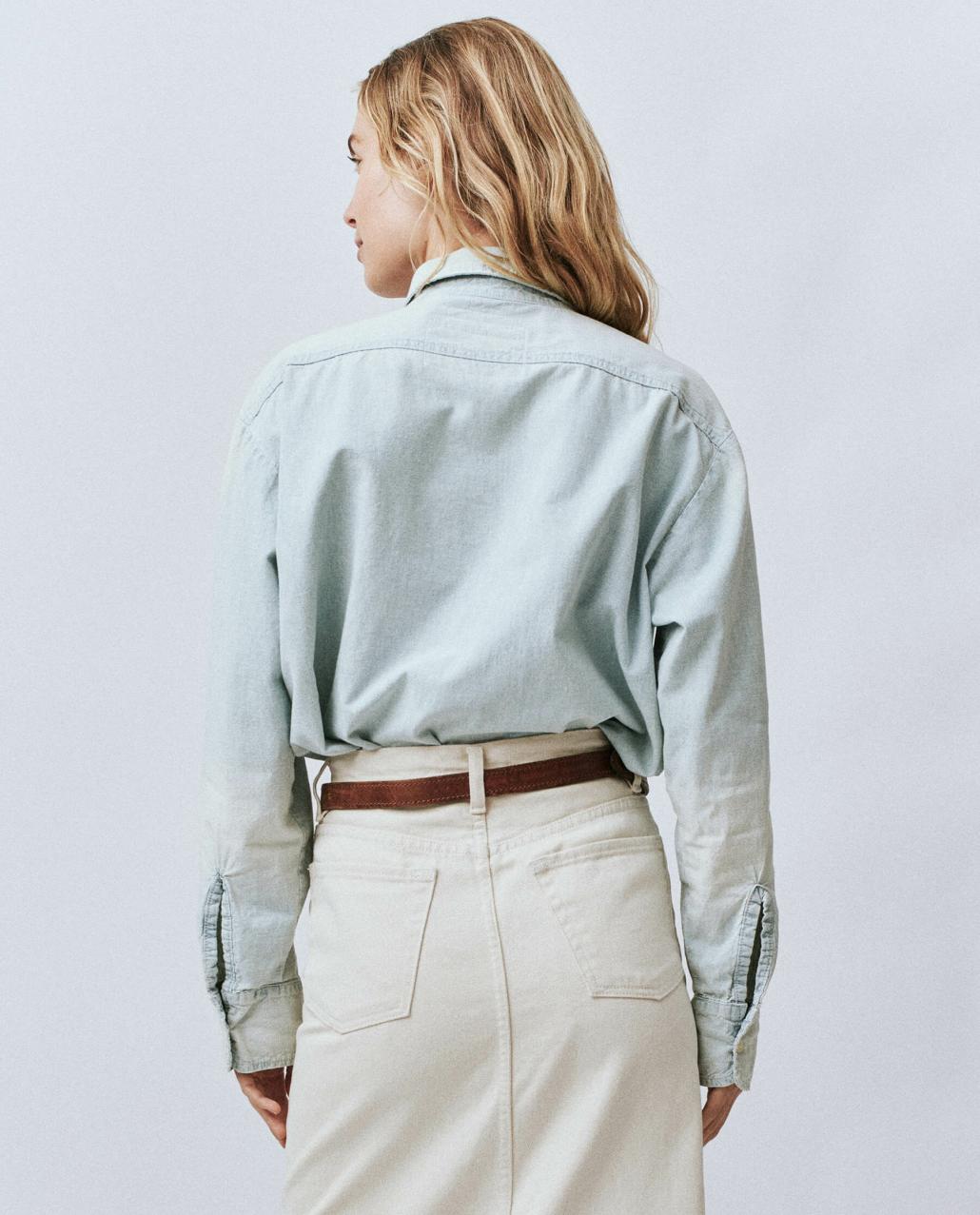The Great. Denim | The Road Shirt. Riverbed Wash - Women