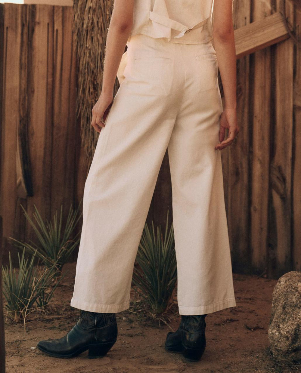 The Great. Denim | The Sculpted Trouser. Natural Hemp - Women