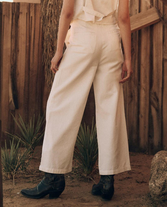 The Great. Denim | The Sculpted Trouser. Natural Hemp - Women