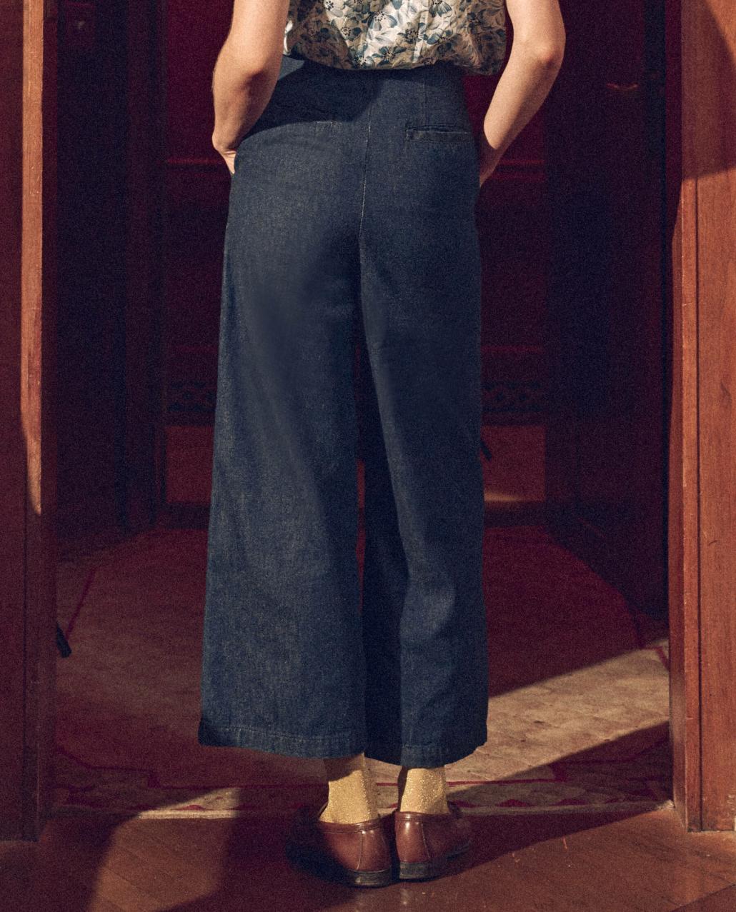 The Great. Denim | The Sculpted Trouser. Rinse Wash - Women
