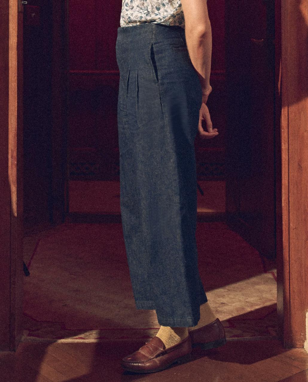 The Great. Denim | The Sculpted Trouser. Rinse Wash - Women