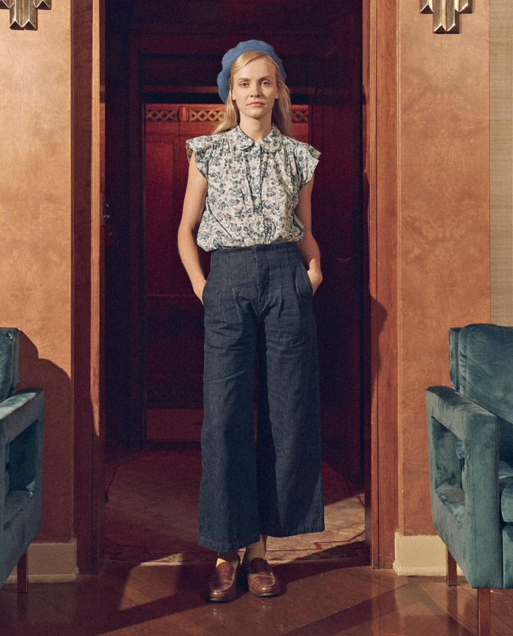 The Great. Denim | The Sculpted Trouser. Rinse Wash - Women