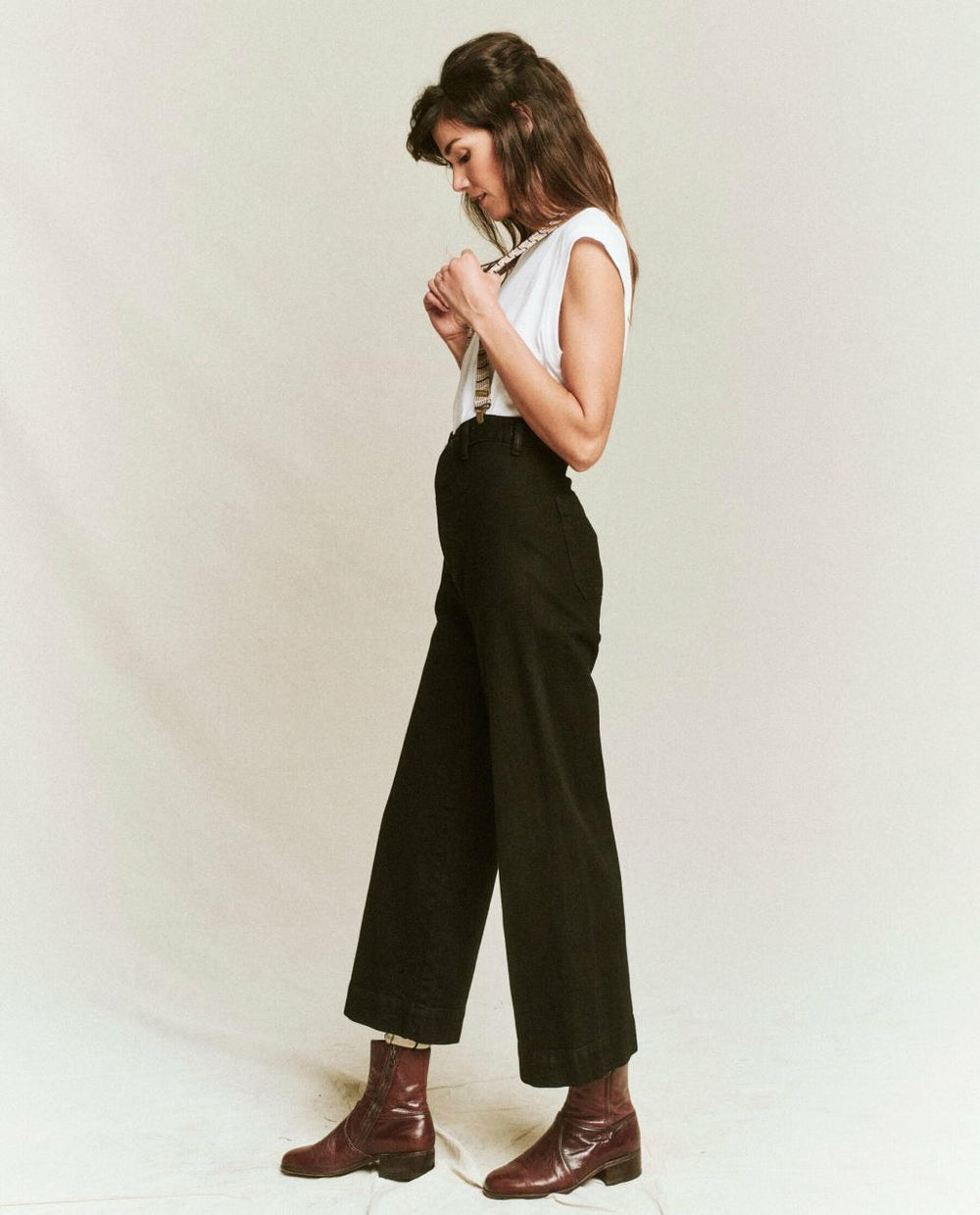 The Great. Denim | The Seafair Jean. Black - Women