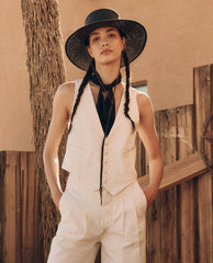 The Great. Denim | The Suit Vest. Natural Hemp - Women