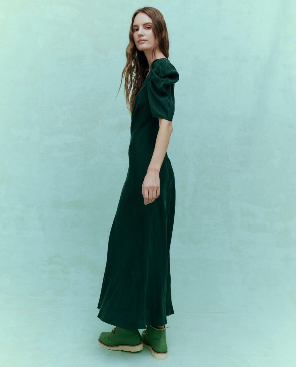 The Great. Dresses | The Century Dress. Winter Pine - Women
