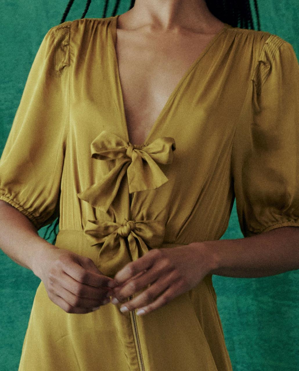 The Great. Dresses | The Gilded Dress. Gold Leaf - Women