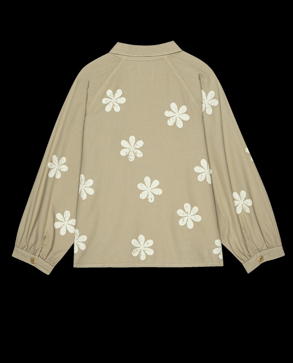 The Great. Jackets &amp; Outerwear | The Commodore Jacket With Daisy Stamp. Khaki With Daisy Stamp - Women