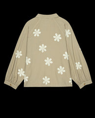 The Great. Jackets &amp; Outerwear | The Commodore Jacket With Daisy Stamp. Khaki With Daisy Stamp - Women