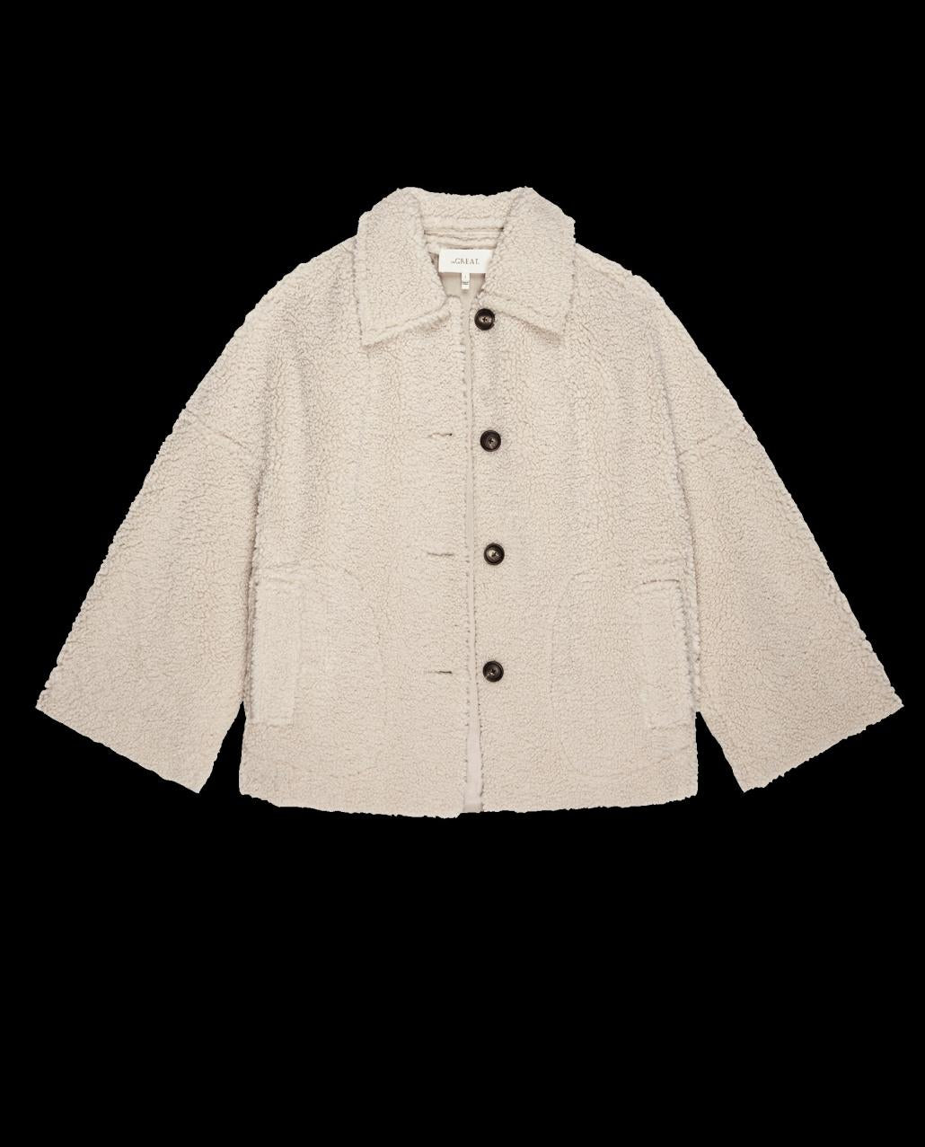 The Great. Jackets &amp; Outerwear | The Cropped Plush Car Coat. Malt - Women