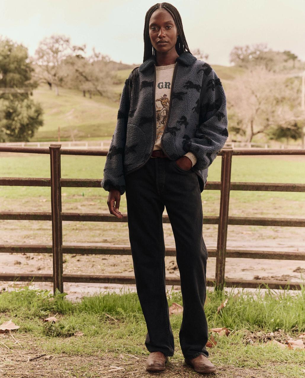 The Great. Jackets &amp; Outerwear | The Pasture Jacket. Blue Grass - Women