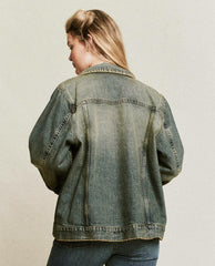 The Great. Jackets &amp; Outerwear | The Slouchy Jean Jacket. Cargo Wash - Women