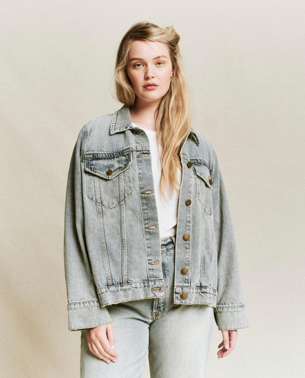 The Great. Jackets &amp; Outerwear | The Slouchy Jean Jacket. Derby Wash - Women