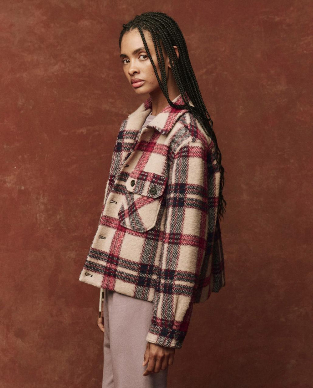 The Great. Jackets &amp; Outerwear | The Smith Jacket. Larkspur Plaid - Women