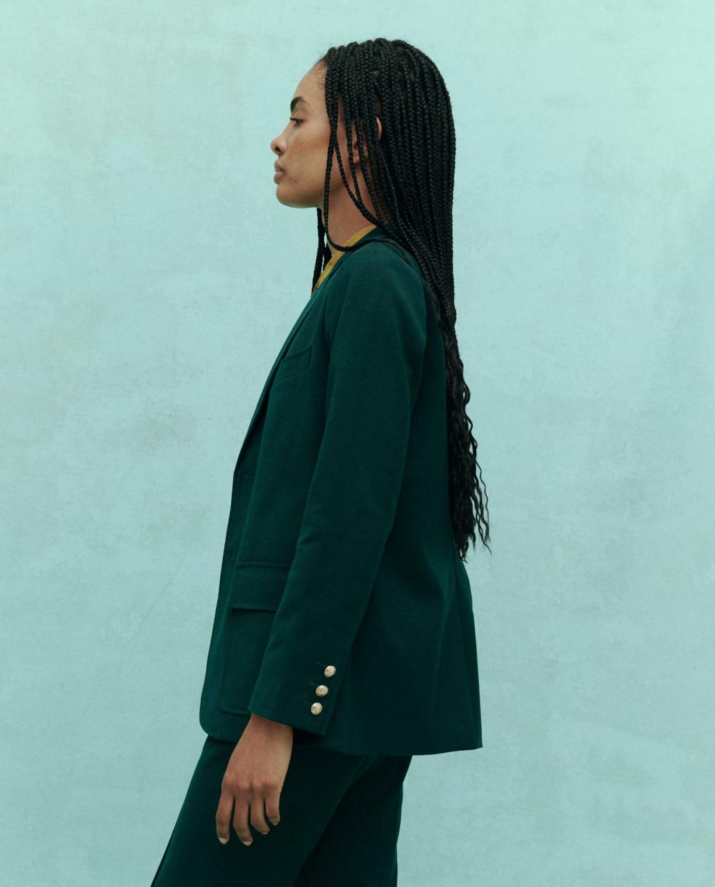 The Great. Jackets &amp; Outerwear | The Tailored Blazer. Winter Pine - Women