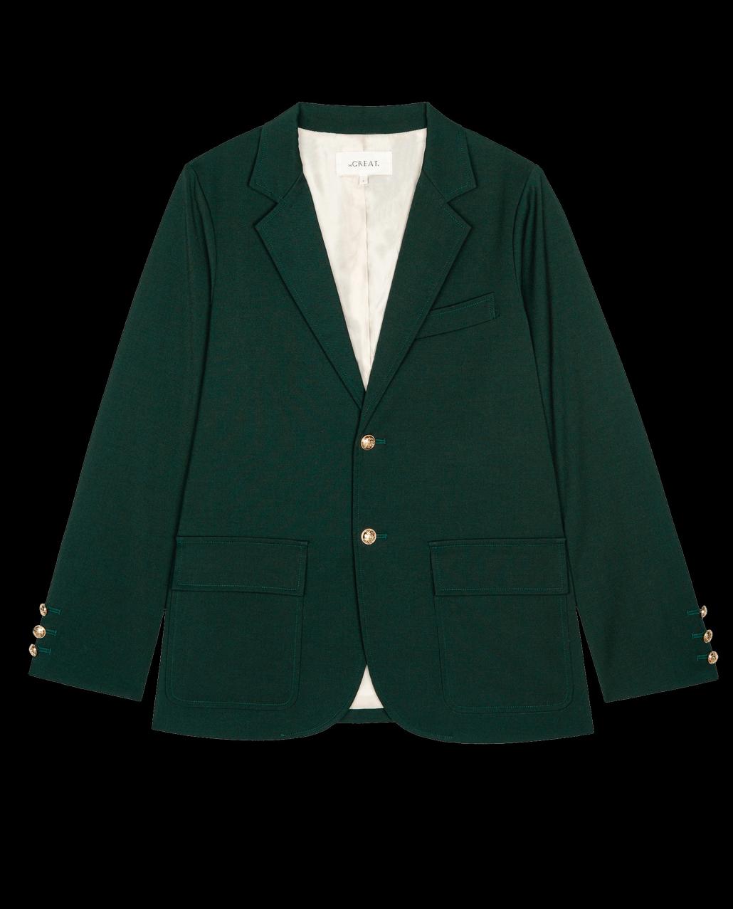The Great. Jackets &amp; Outerwear | The Tailored Blazer. Winter Pine - Women