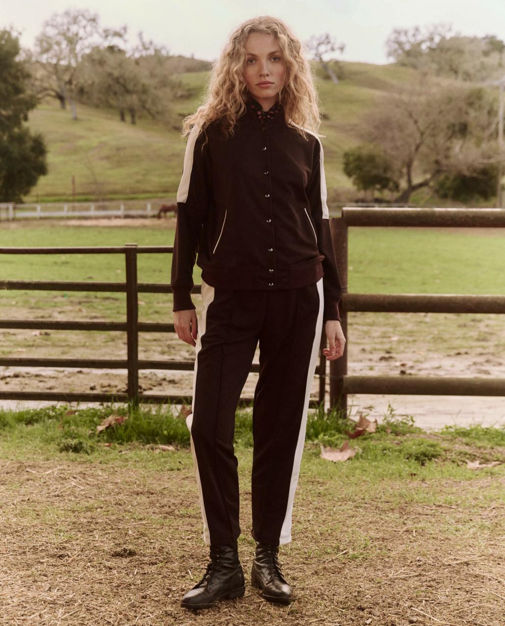 The Great. Jackets &amp; Outerwear | The Track Jacket. Driftwood - Women