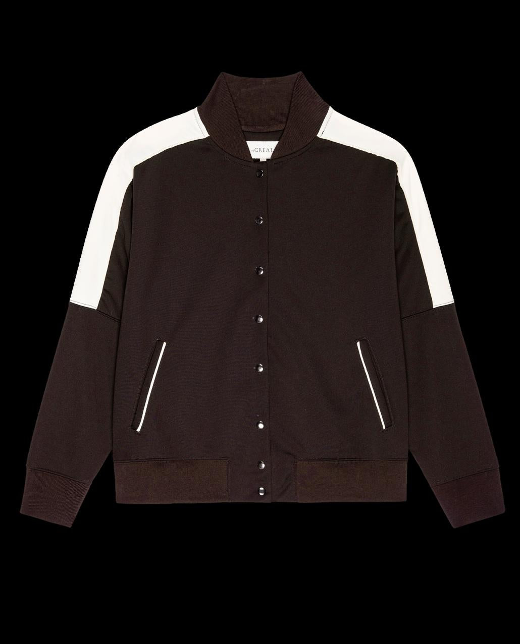 The Great. Jackets &amp; Outerwear | The Track Jacket. Driftwood - Women