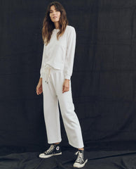 The Great. Long Sleeve Tees | The Campus Crew. True White - Women