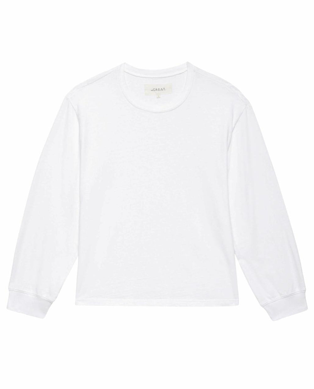 The Great. Long Sleeve Tees | The Campus Crew. True White - Women