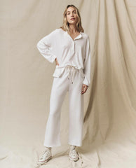 The Great. Long Sleeve Tees | The Shrunken Henley. True White - Women