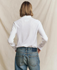 The Great. Long Sleeve Tees | The Turtleneck. True White - Women