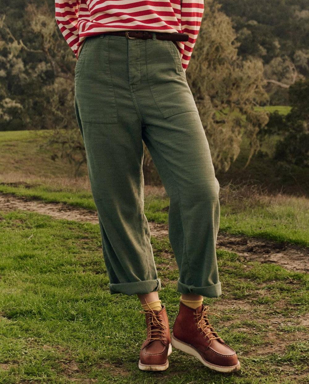 The Great. Pants | The Admiral Pant. Classic Army - Women