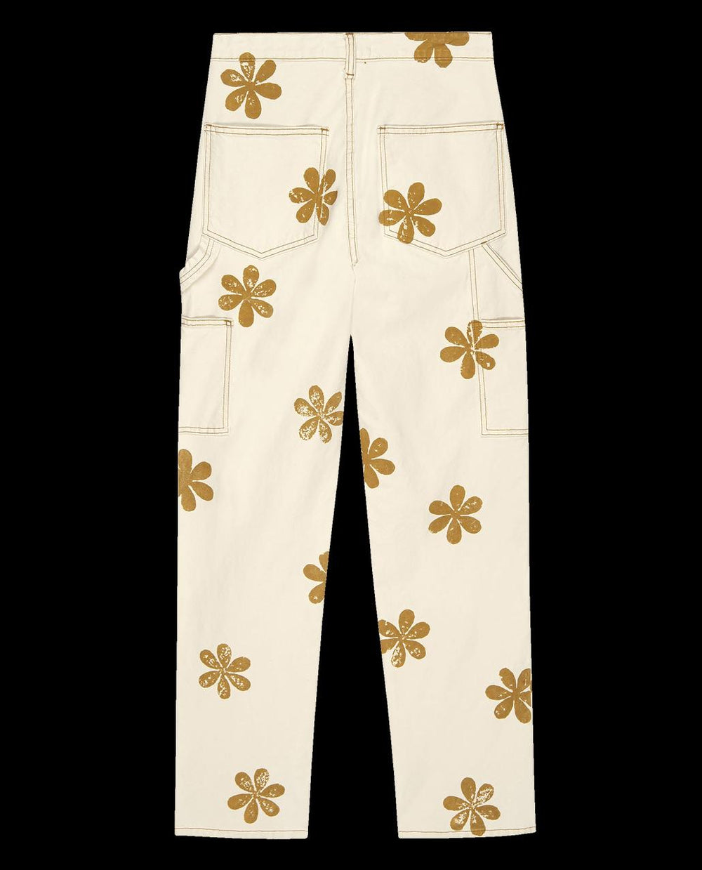 The Great. Pants | The Carpenter Pant With Daisy Stamp. Natural - Women