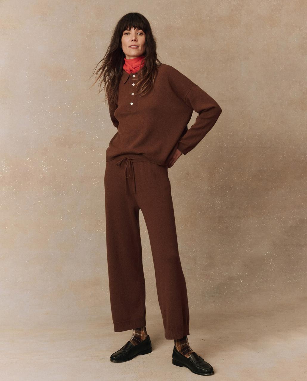 The Great. Pants | The Cashmere Lantern Pant. Santal - Women