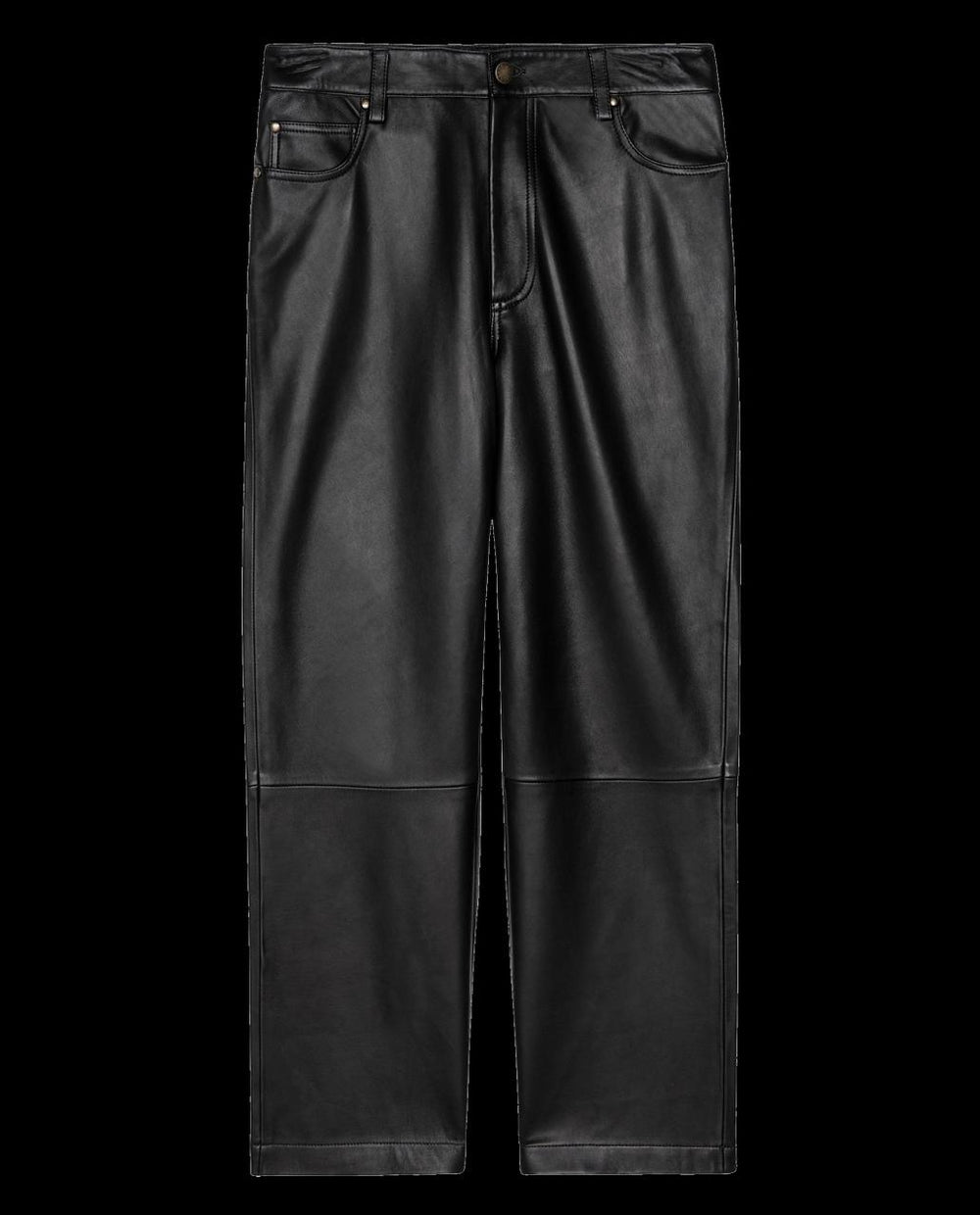 The Great. Pants | The Leather Wayne. Black - Women
