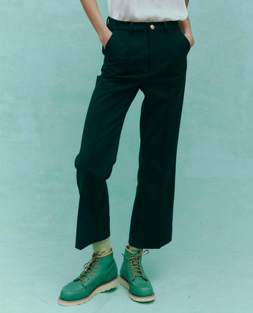 The Great. Pants | The Prim Trouser. Winter Pine - Women