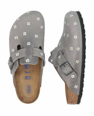 The Great. Shoes | BIRKENSTOCK Boston With Hand Painted Tooled Daisy. Iron Oiled Leath - Women
