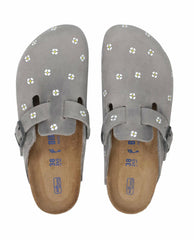 The Great. Shoes | BIRKENSTOCK Boston With Hand Painted Tooled Daisy. Iron Oiled Leath - Women
