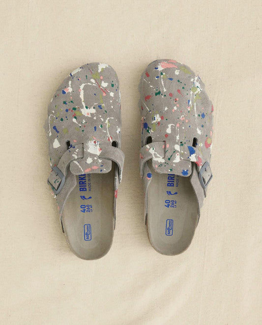 The Great. Shoes | Boston Coin Birkenstock With Paint. Coin With Bright Multi Paint - Women