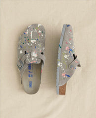 The Great. Shoes | Boston Coin Birkenstock With Paint. Coin With Bright Multi Paint - Women