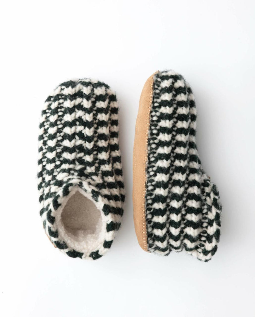 The Great. Shoes | The Bootie Slipper. Black And Cream Stripe - Women