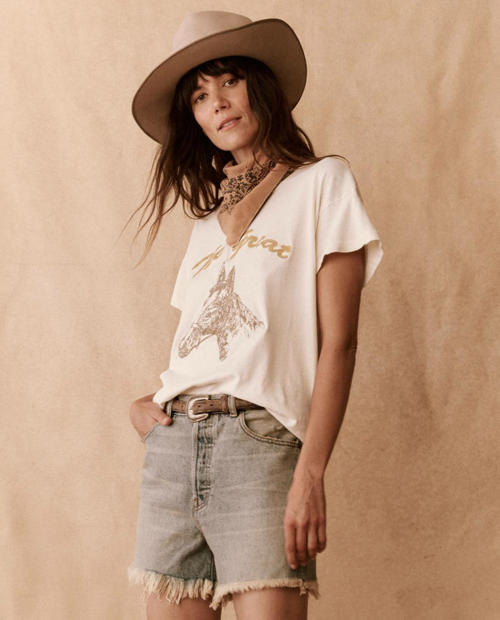 The Great. Skirts &amp; Shorts | The Clark Short. Gravel Wash - Women