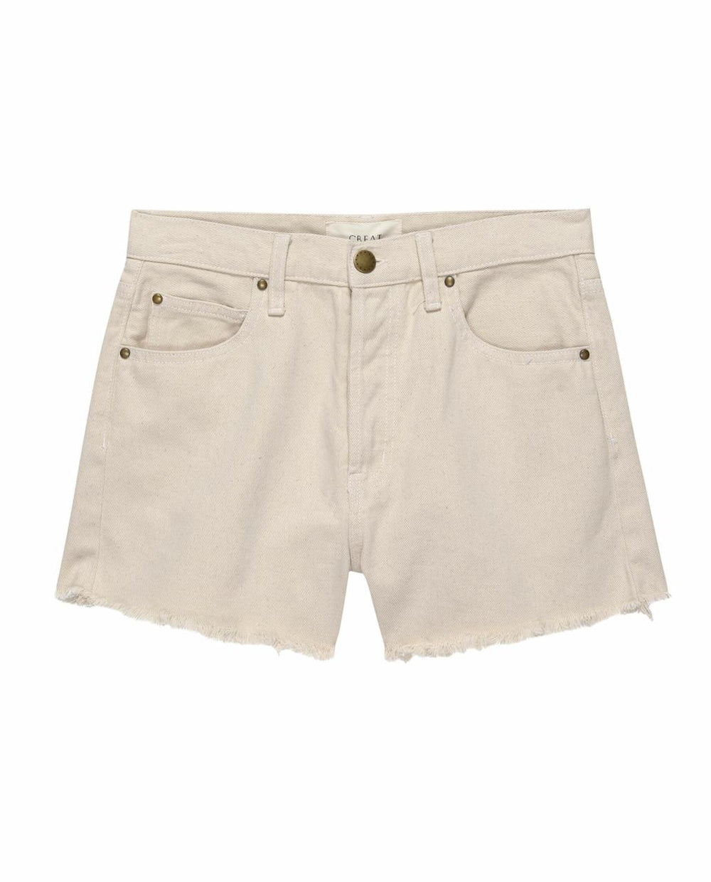 The Great. Skirts &amp; Shorts | The Clark Short. Washed White - Women